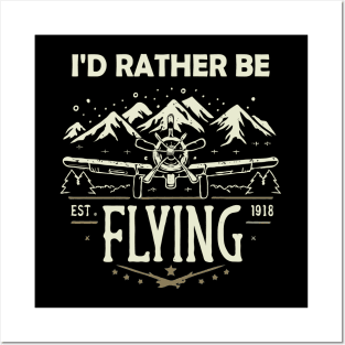 I'd Rather Be Flying. Posters and Art